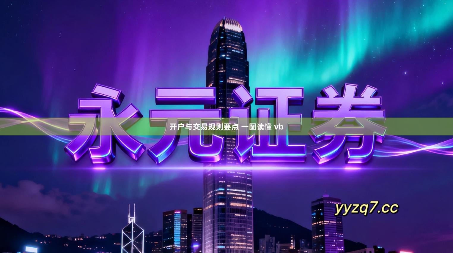 开户与交易规则要点 一图读懂 vb